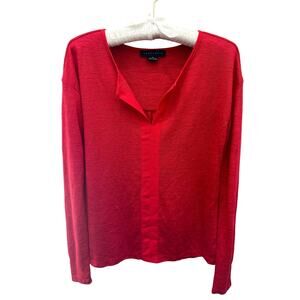 SANCTUARY | Hanna Red Lightweight Long Sleeve Top | XS